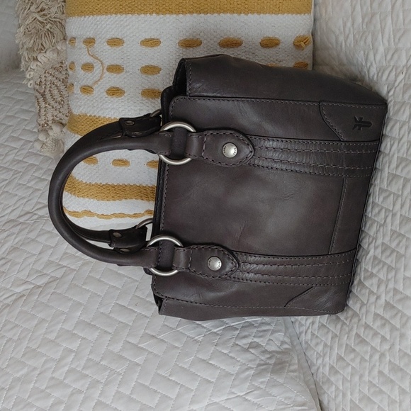 Frye Handbags - FRYE Melissa mini tote Satchel grey leather